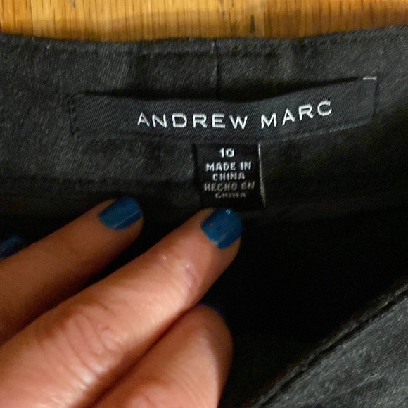 Andrew Marc Grey Pants - Picture 2 of 4